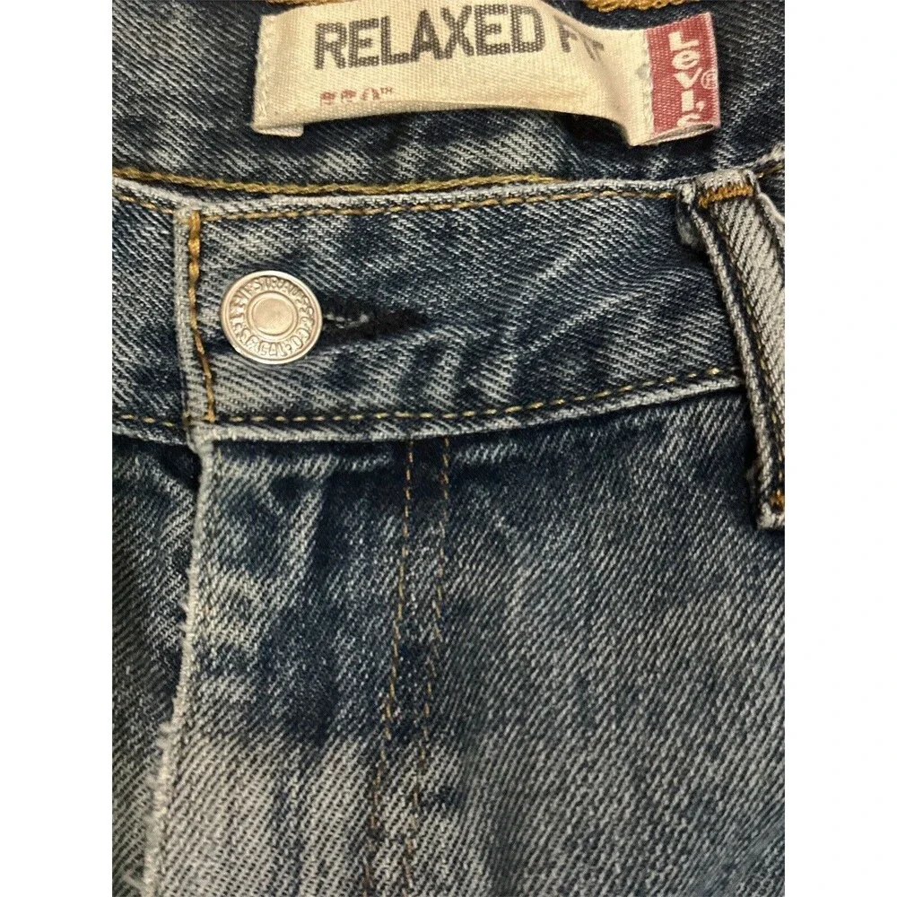 Levi's 550 Relaxed Fit Straight‎ Blue Medium Wash Denim Jeans Men’s Size 38X34